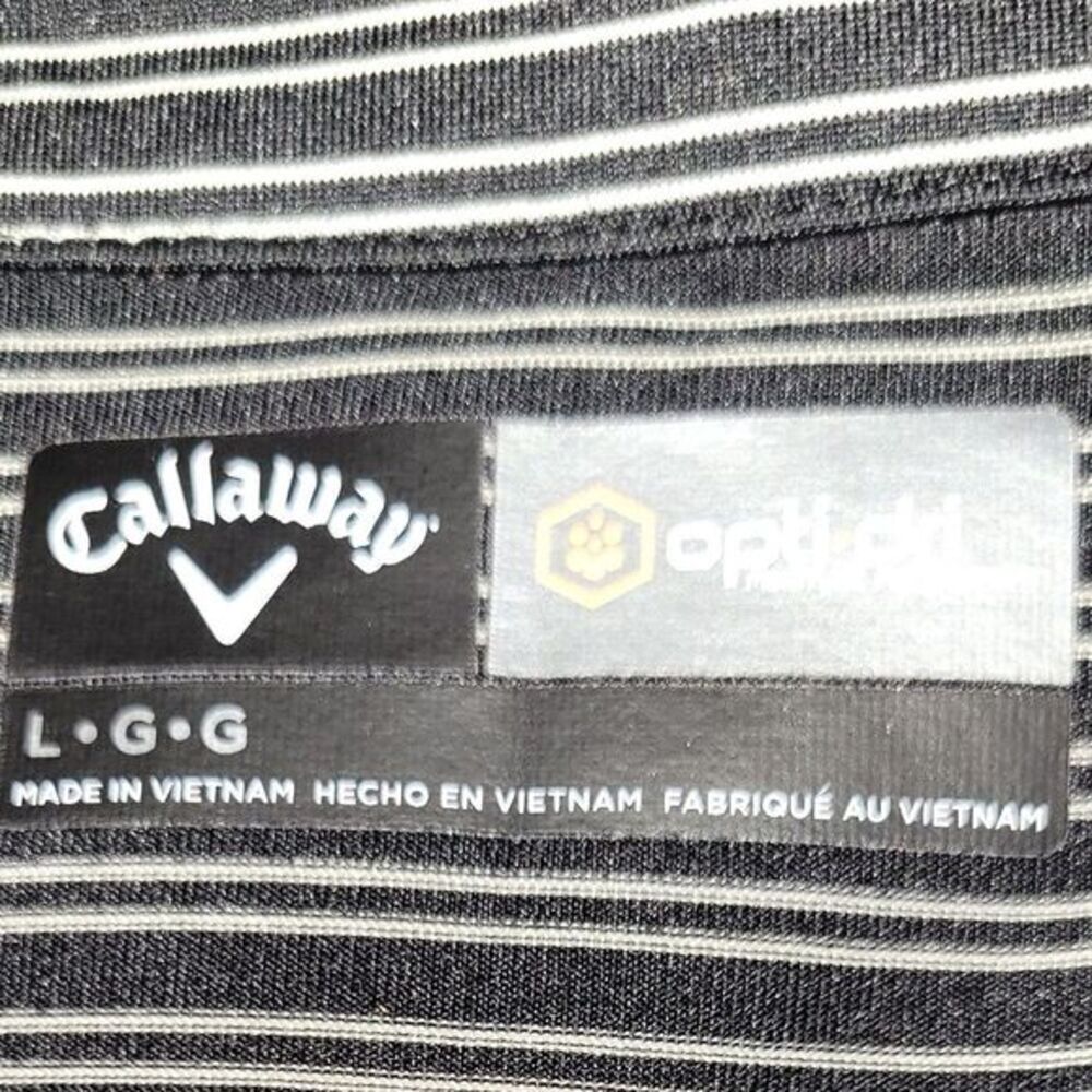 Callaway Striped Golf Polo size Large - Picture 3 of 4